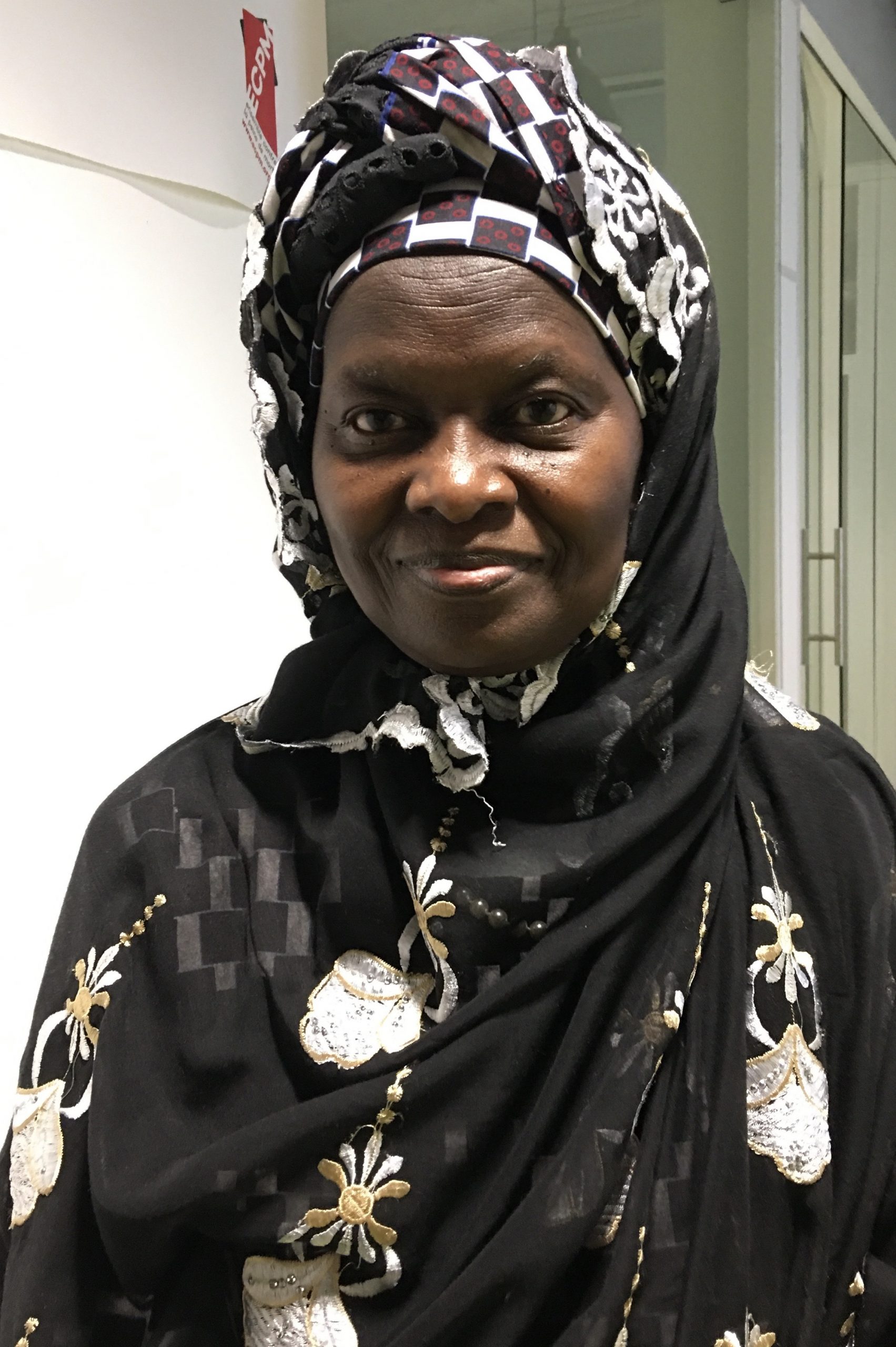 Portrait de Fatimata M'Baye lors de sa venue chez ECPM