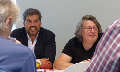 Raphaël Chenuil-Hazan, directeur général d'ECPM, et Olivier Dechaud, président d'ECPM
